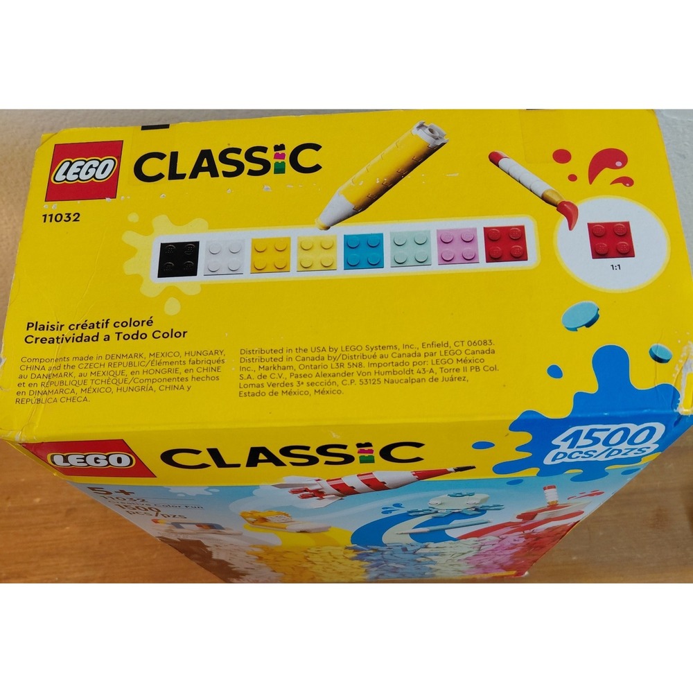 LEGO Classic Creative Color Fun 11032 1500 Pieces NEW SEALED Retired Set - Picture 3 of 7